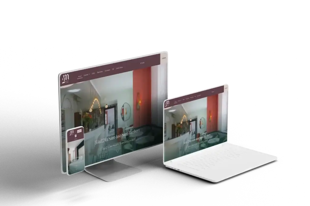 Agence web à Saint-Étienne 6 Site internet de l'Hôtel 2M réalisé par JLS Studio