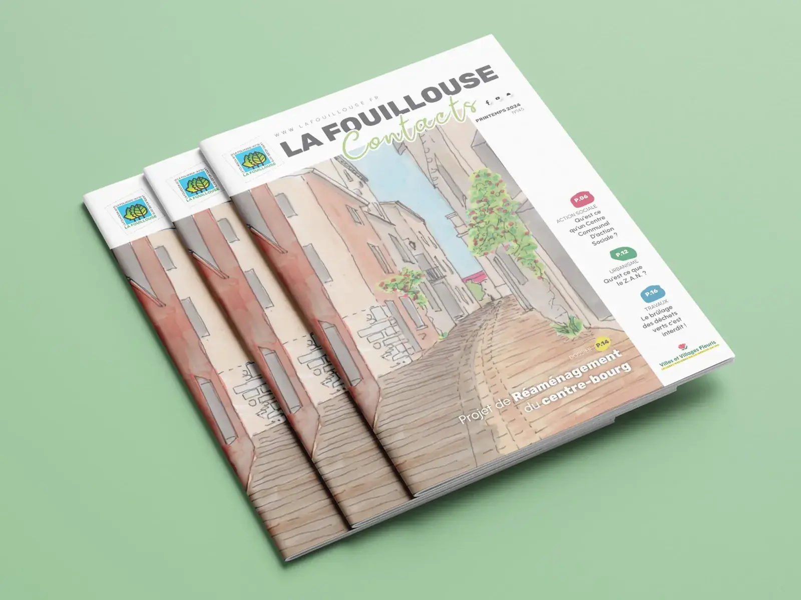 Bulletin municipal de La Fouillouse imprimé par JLS Studio