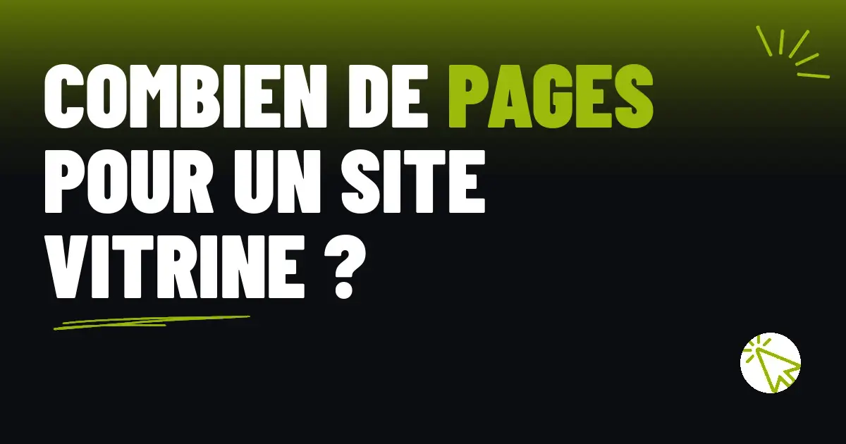 Combien de pages pour un site vitrine ?