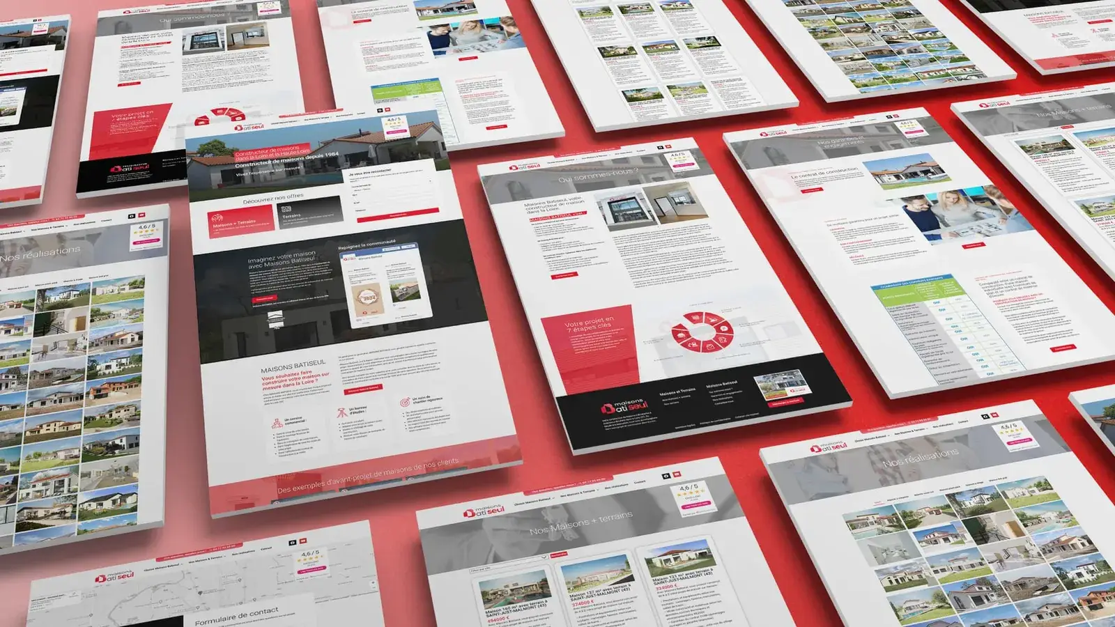 Site internet Maisons Batiseul avec annonces synchronisées, réalisé par JLS Studio