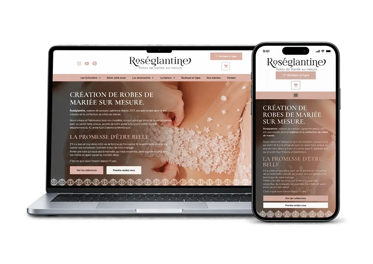 realisations site internet roseglantine.opt